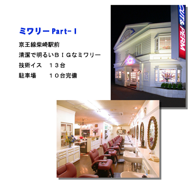 �w�A�[�T���� �~�����[ part �T�̊O���ƓX��